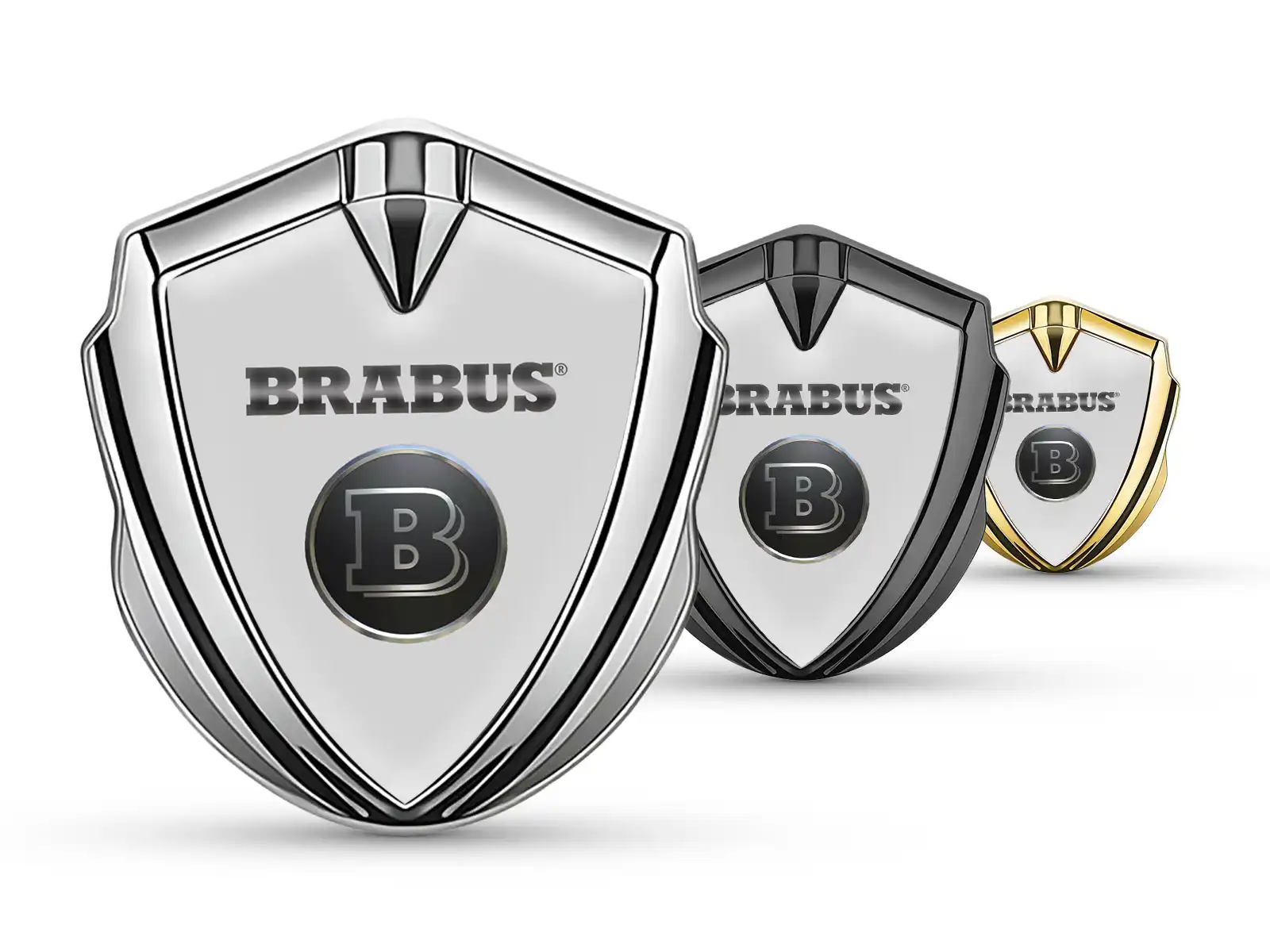 Brabus Metall Emblem Abzeichen Tuning Stil Glänzend